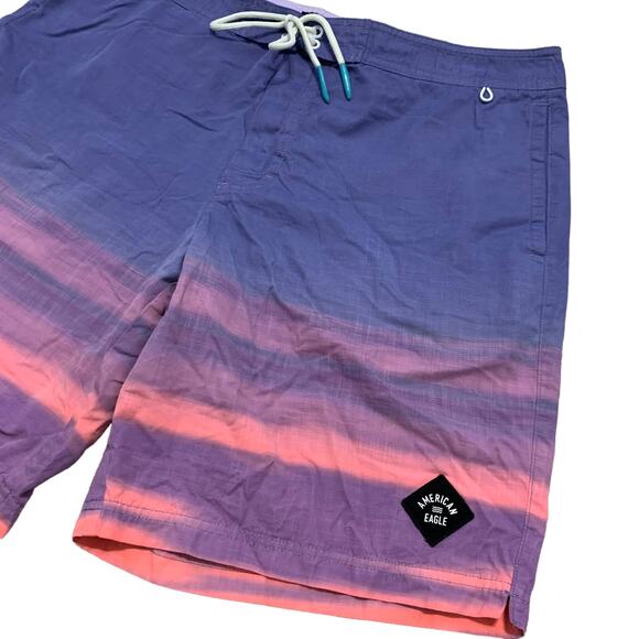 American Eagle Set of 2 Mens Board Shorts Swim Bathing Suit Bottoms Large - Picture 9 of 12